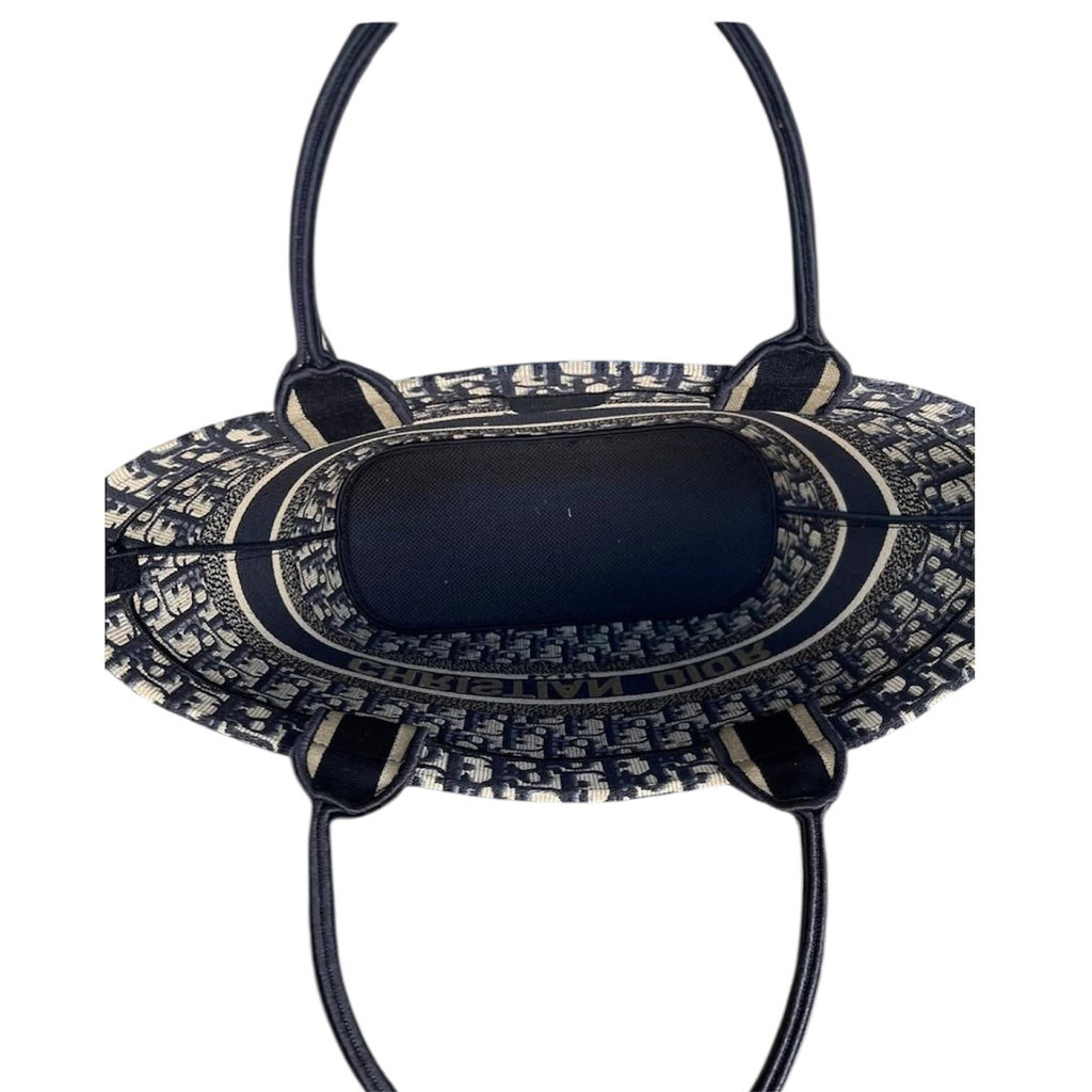 Christian Dior Book Tote – Blue Oblique Canvas