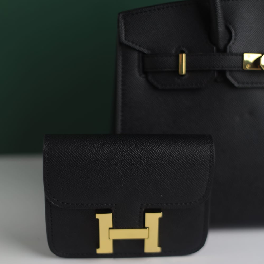 Hermès Birkin Style Bag
– With Mini H Wallet