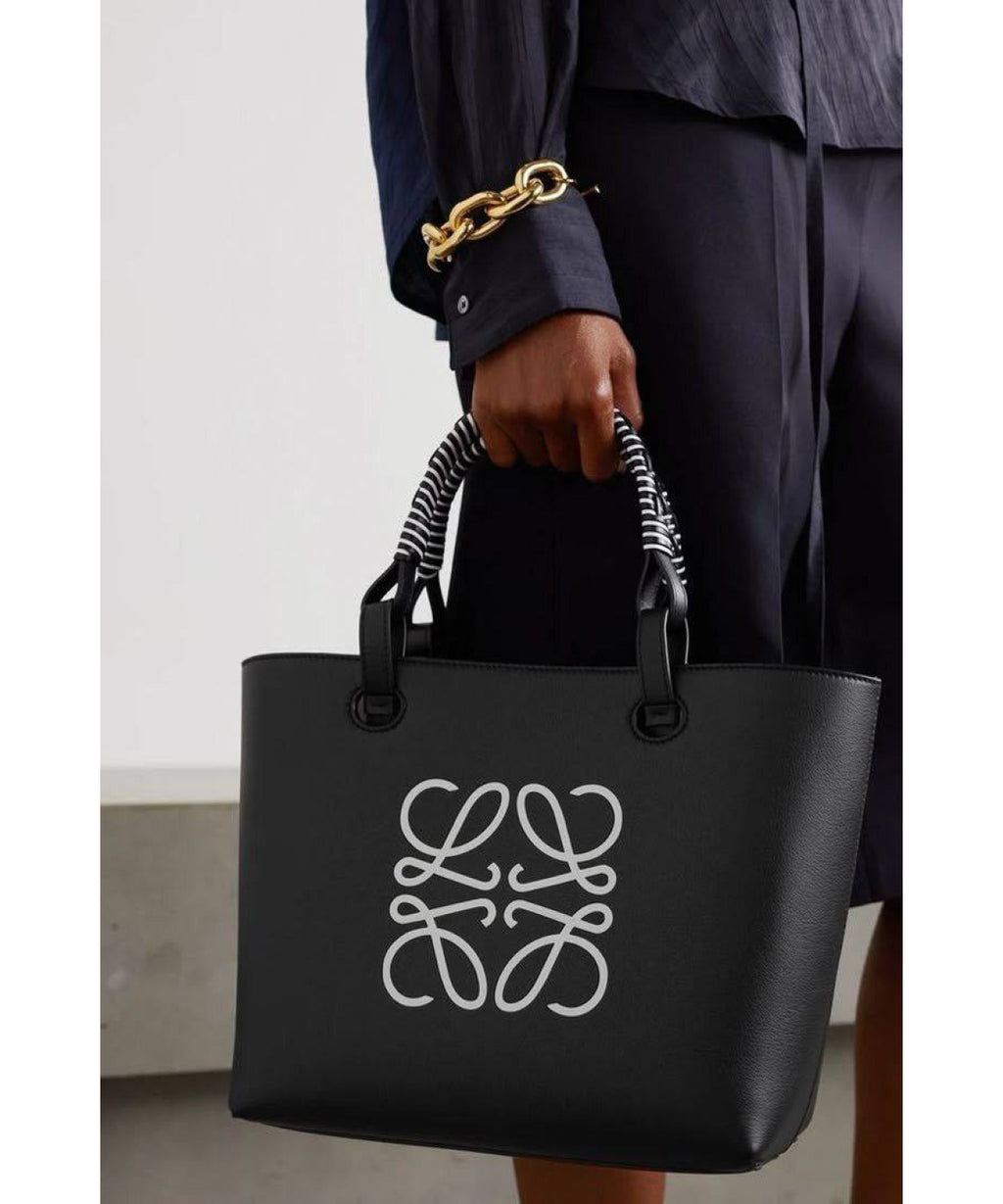 Loewe Anagram Debossed Printed Leather Tote