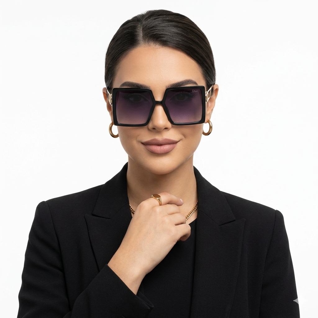 Dior 30 Montaigne Oversized Square Sunglasses