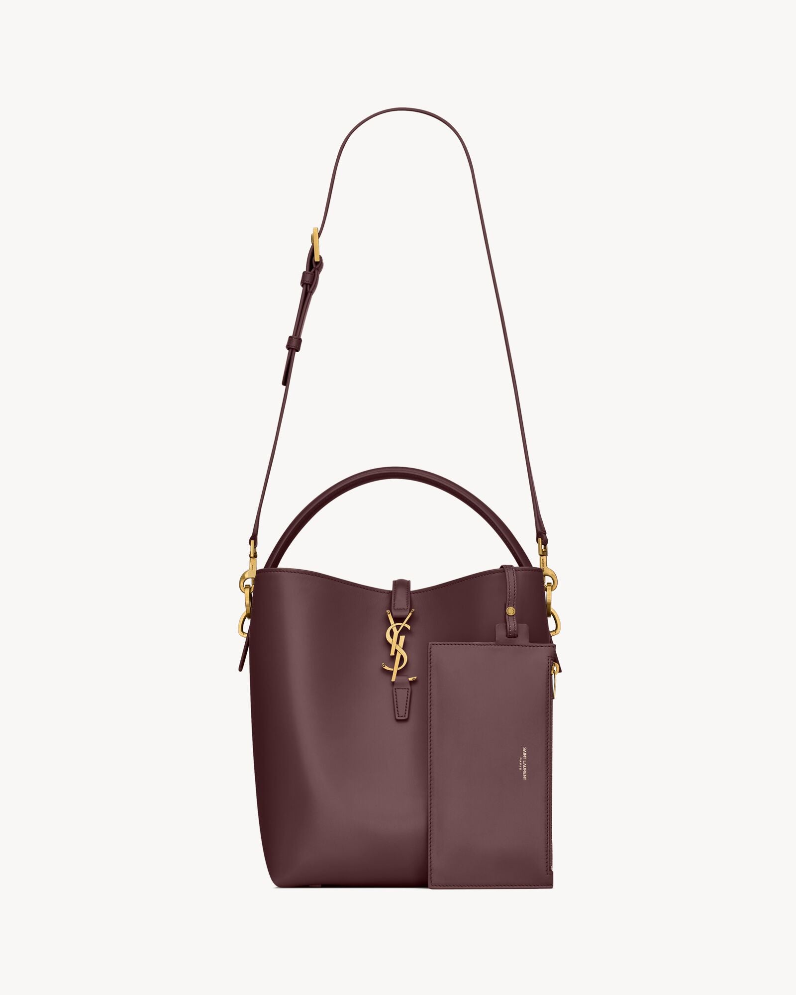 Saint Laurent Le 37 Leather Bucket Bag