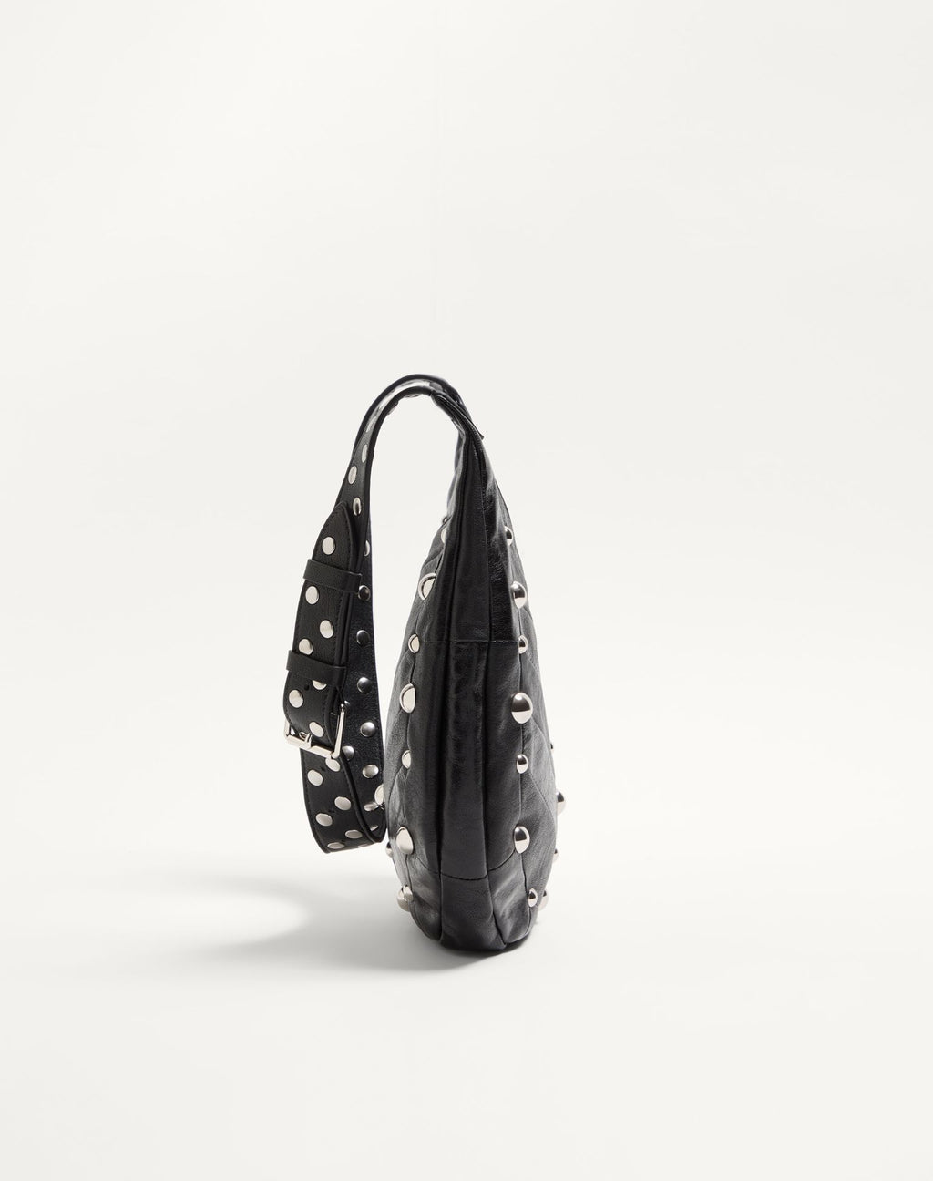 Valentino Garavani VLogo Suede Studded Hobo Bag