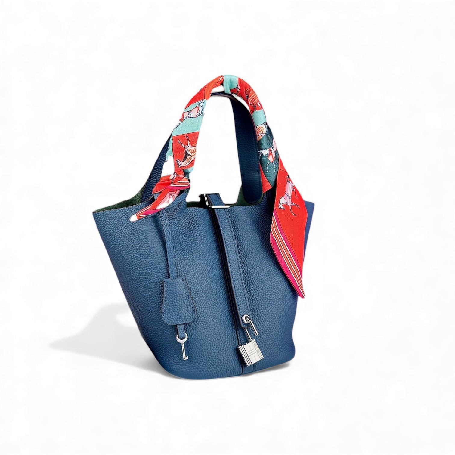 HERMÈS Picotin Lock 18 Bag in Gold Clemence Leather