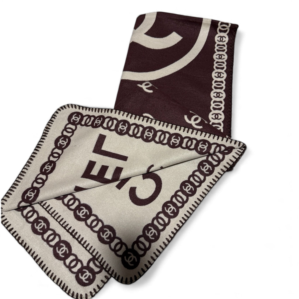 Chanel Cozy Soft Wool Scarf-Double face