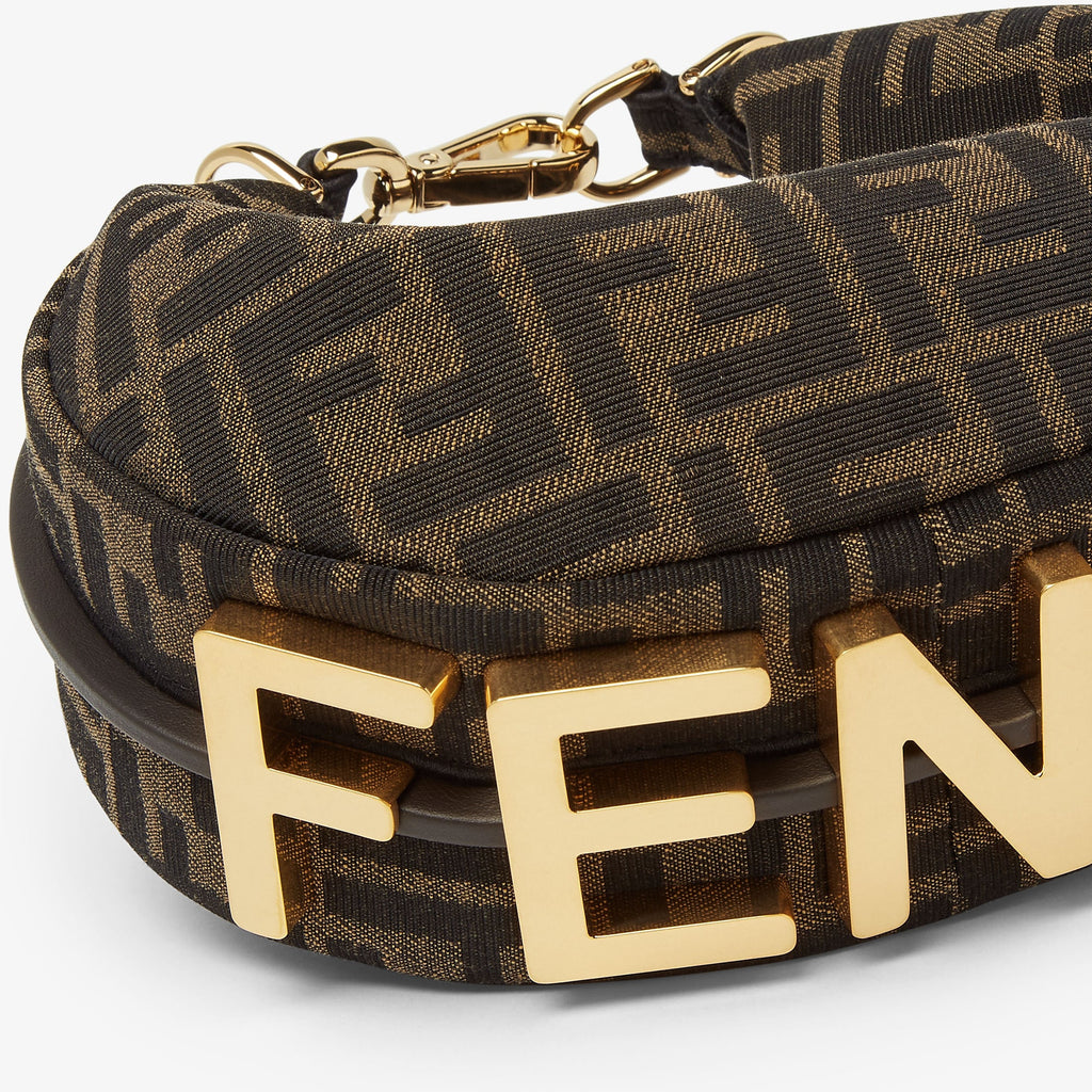 Fendi Mini Croissant FF Logo Bag