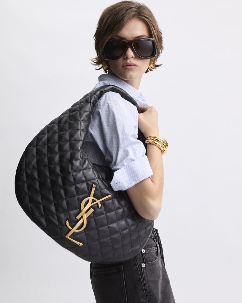 Saint Laurent Puffer Quilted Hobo Bag