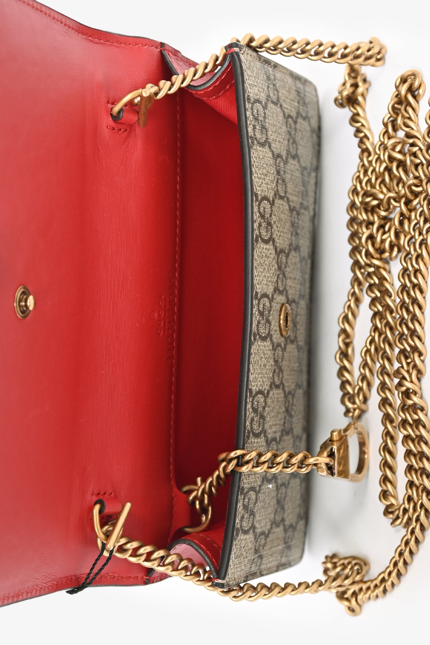 Gucci GG Supreme Cherry Chain Bag