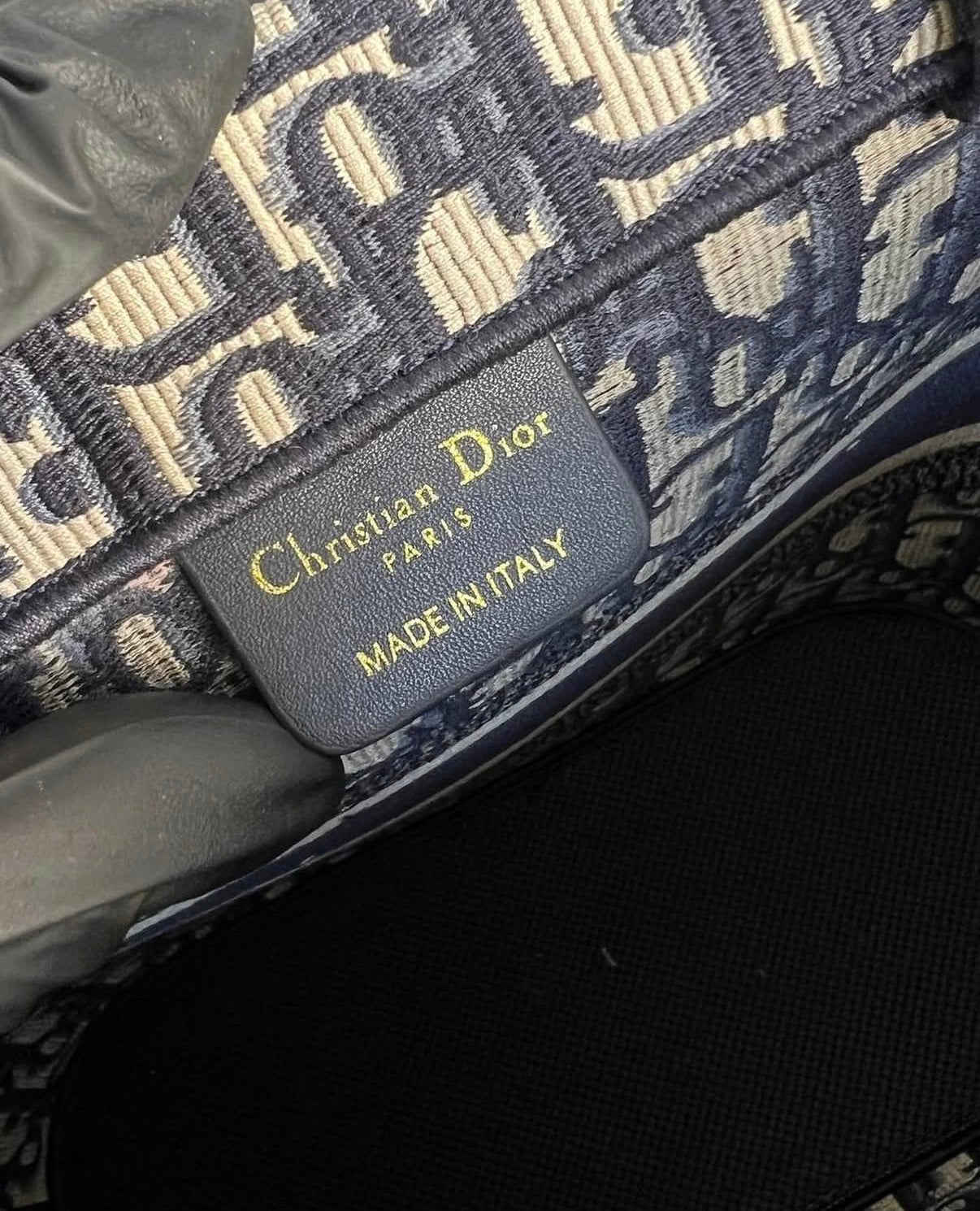 Christian Dior Book Tote – Blue Oblique Canvas