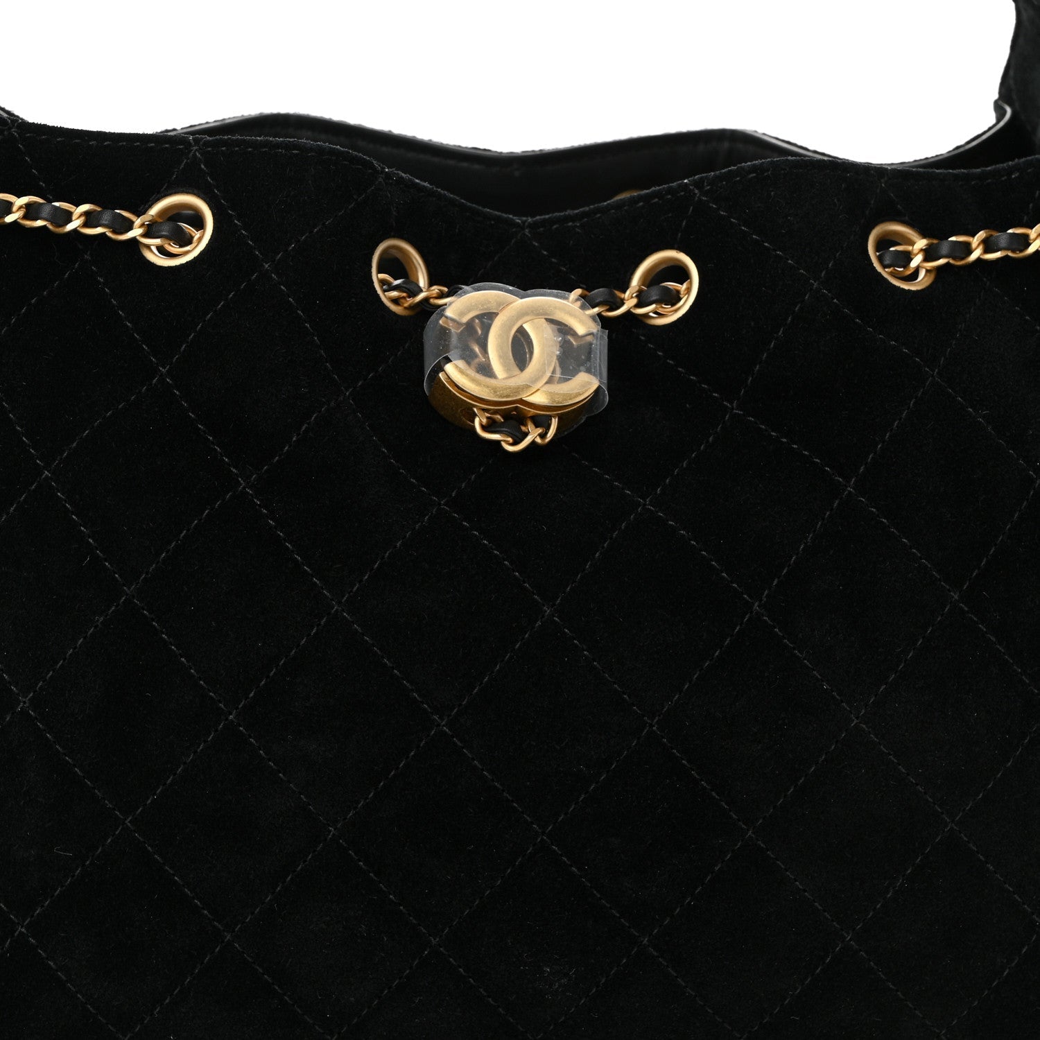 Chanel 25 Quilted Suede Handbag