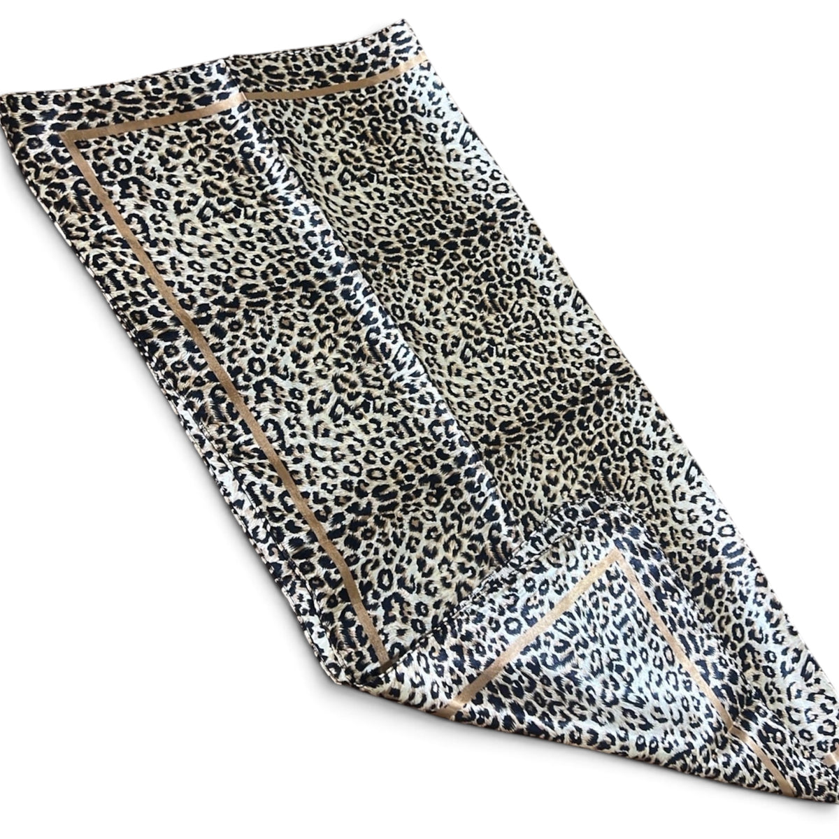 Fendi Leopard Print Silk Square Scarf