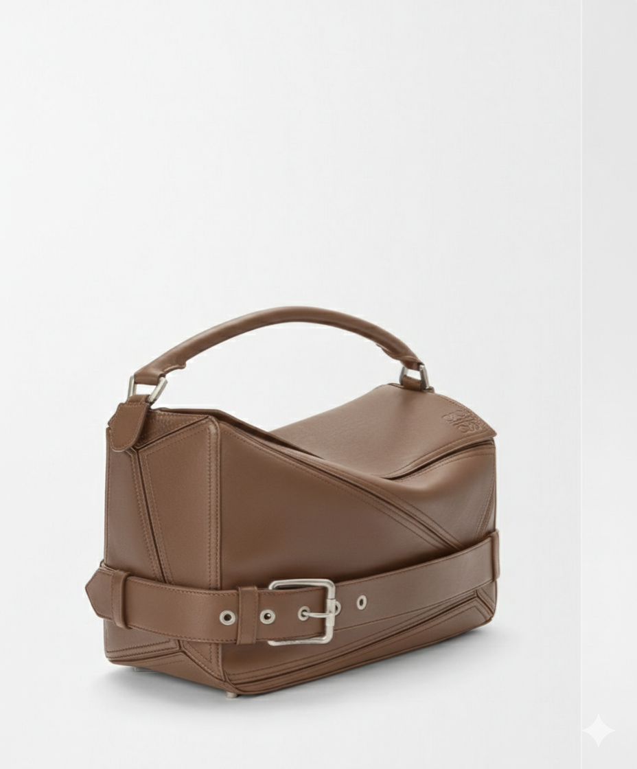 LOEWE Puzzle Biker belted leather