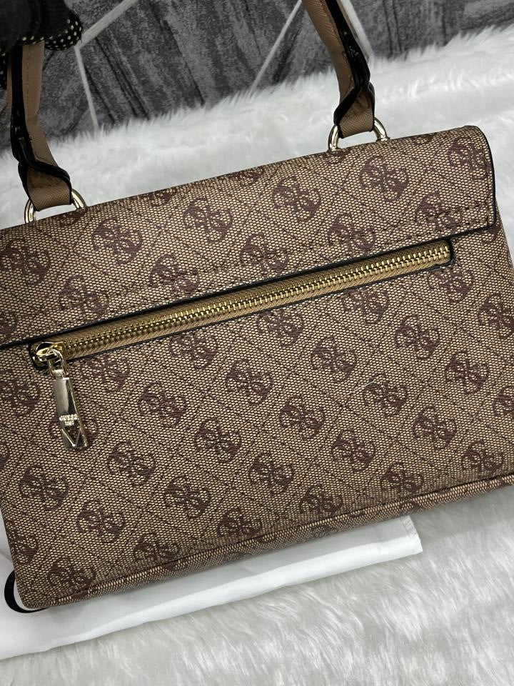 Guess Logo Print Satchel