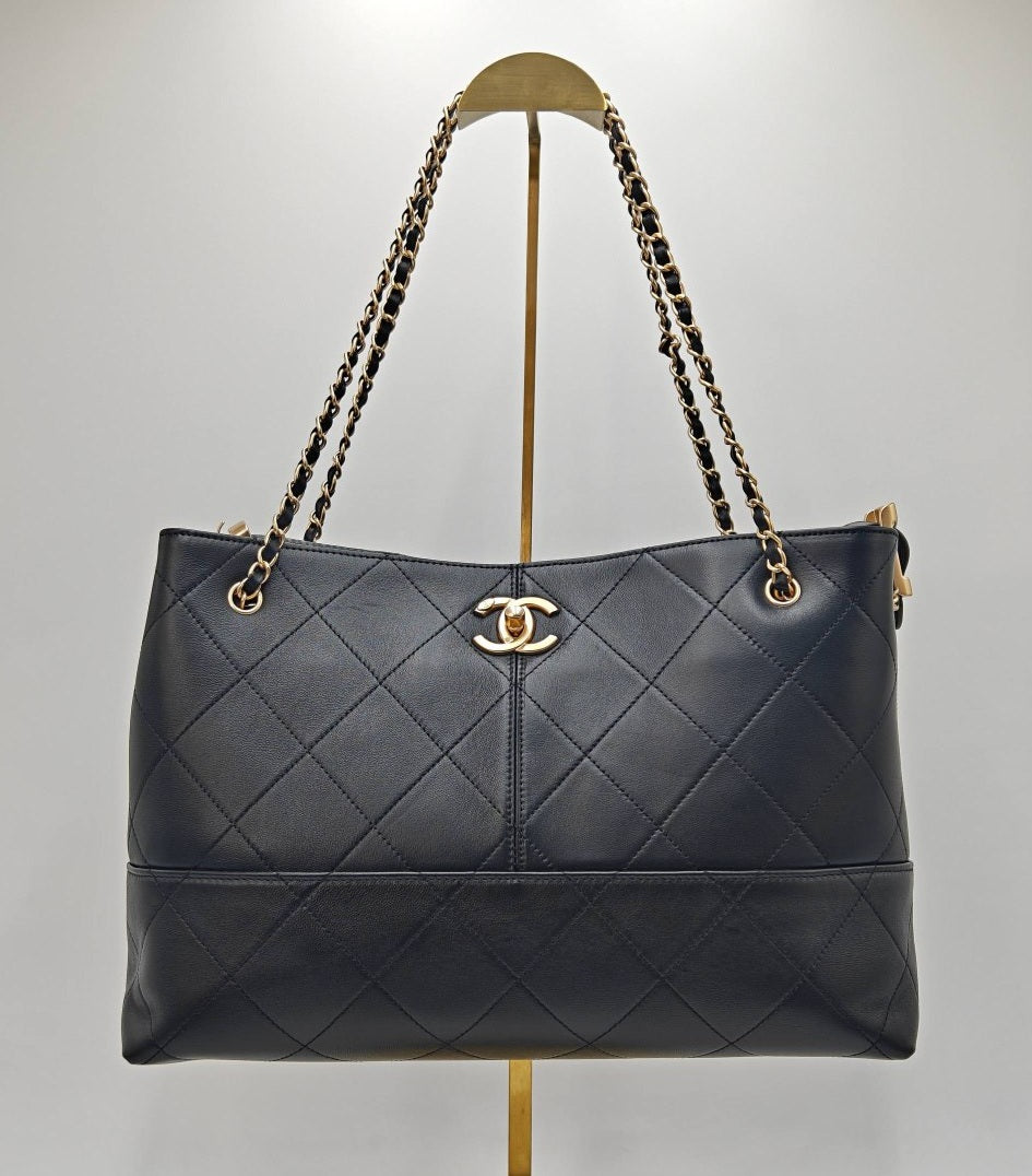 Chanel Calfskin Stitched Large Shopping Bag
