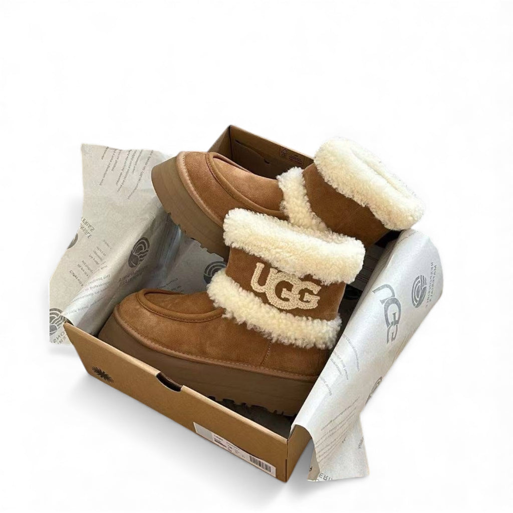 UGG Platform Mini Shearling Boots