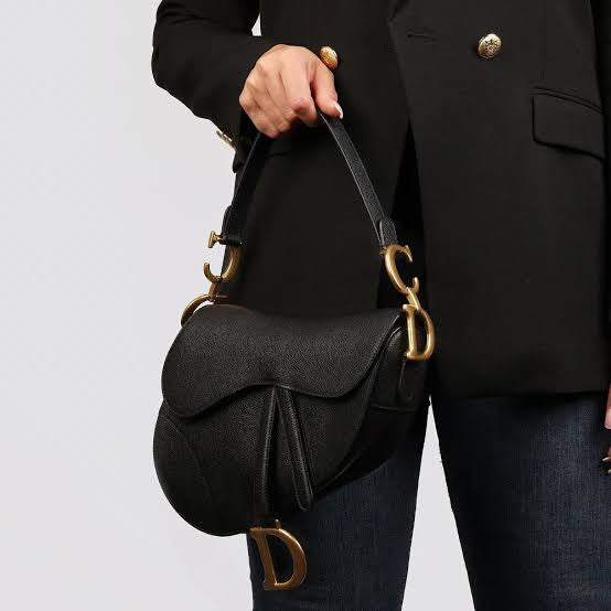 Dior Saddle Bag with Embroidered Strap