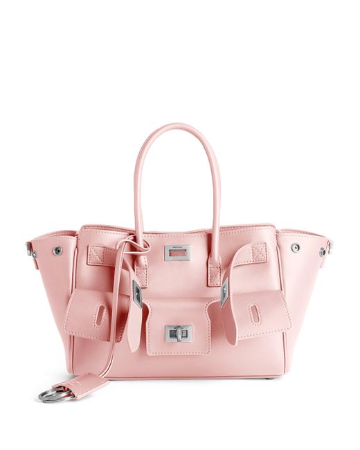 BALENCIAGA Bel Air Small Smooth Leather Carry All Top Handle Bag New
