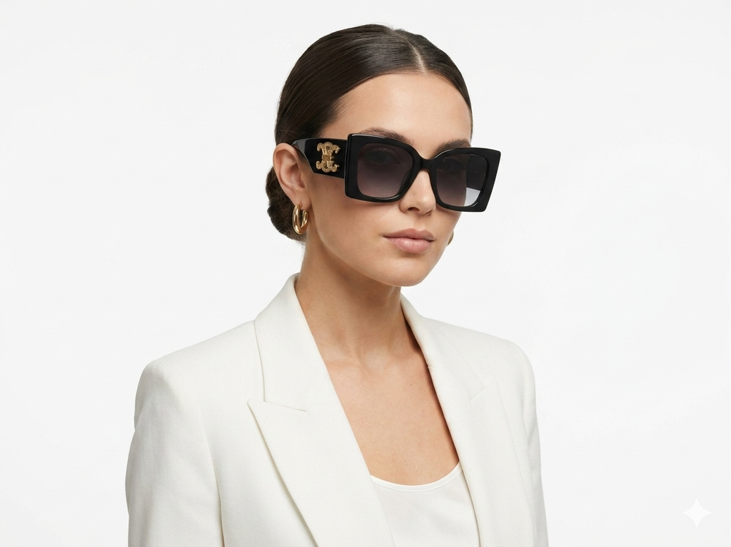 Celine Triomphe Oversized Square Sunglasses
