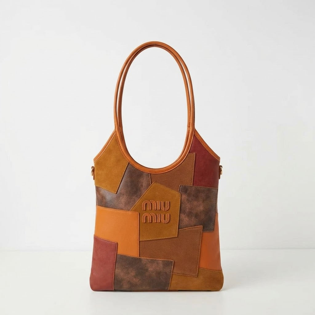 Miu Miu Ivy Leather Patchwork Bag