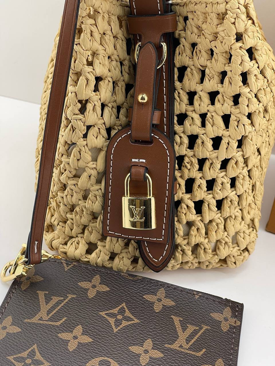 Louis Vuitton Nano Bucket in Raffia