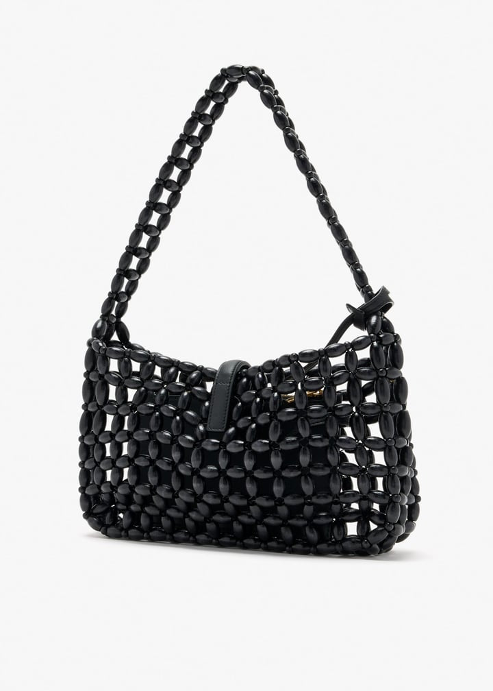 Saint Laurent Le 5 à 7 Beaded Shoulder Bag