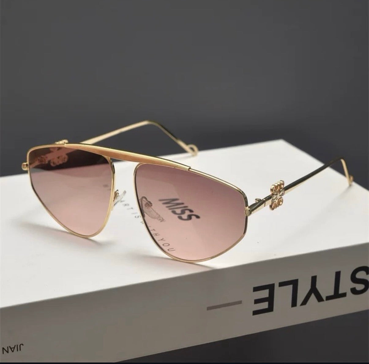Loewe Anagram Aviator Sunglasses