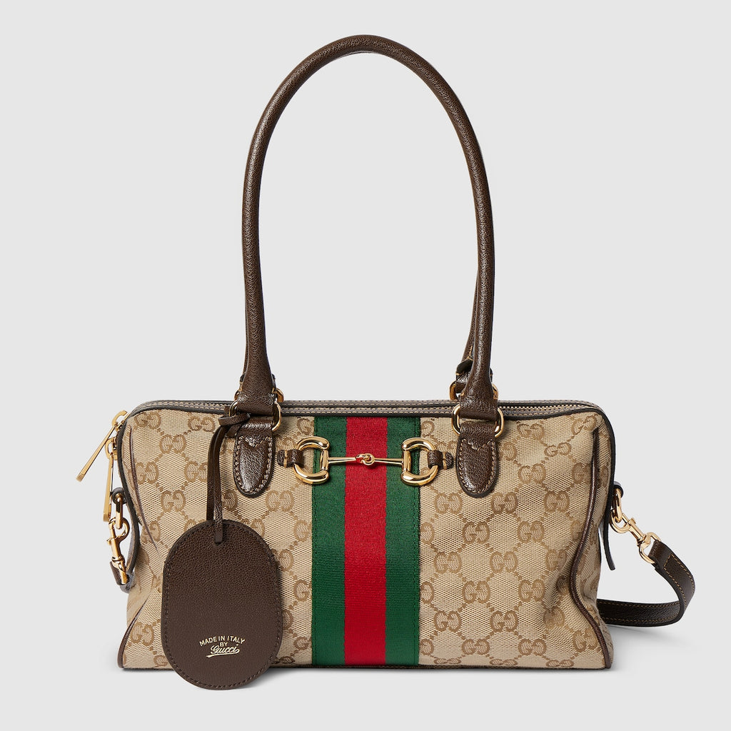 Gucci Horsebit Web Shoulder Bag