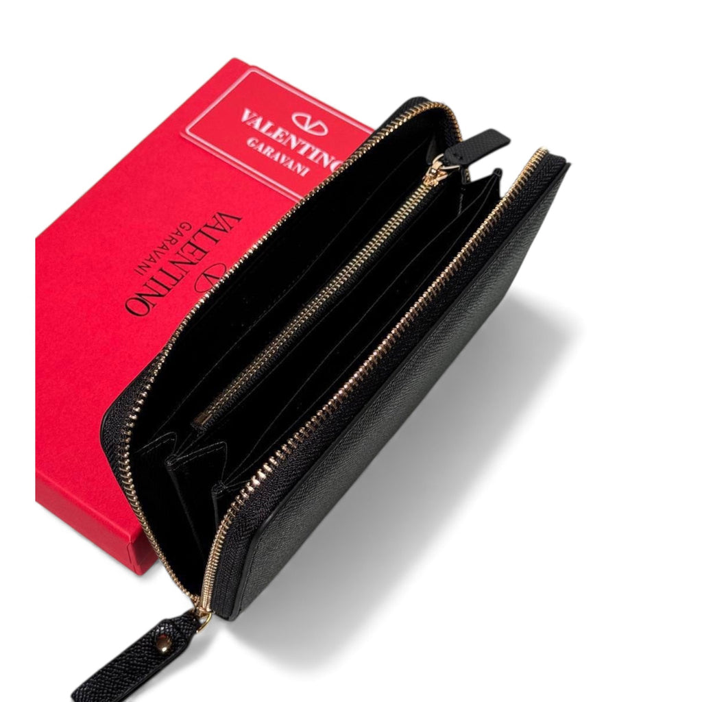 Valentino VLogo Zip-Around Wallet