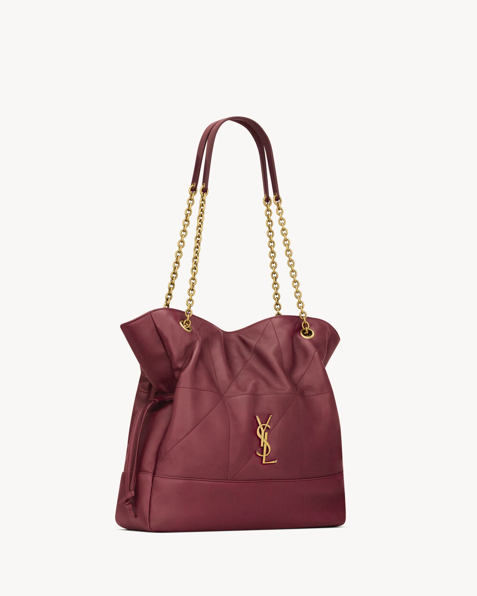 Saint Laurent Loulou Drawstring Tote Bag with Removable Pouch
