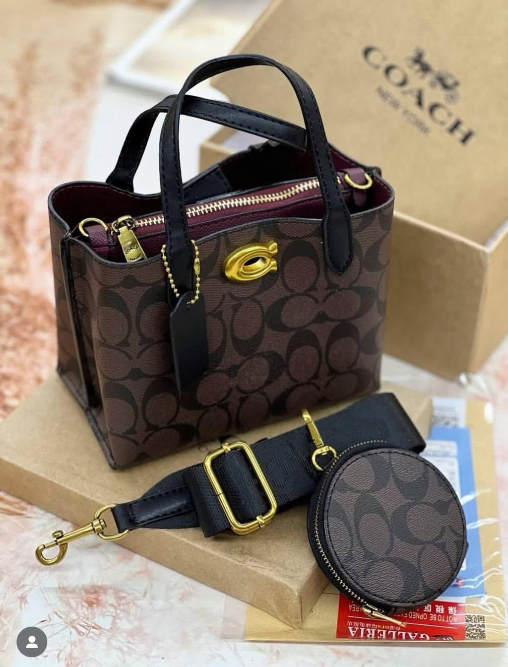 Coach Signature Canvas Tote Bag