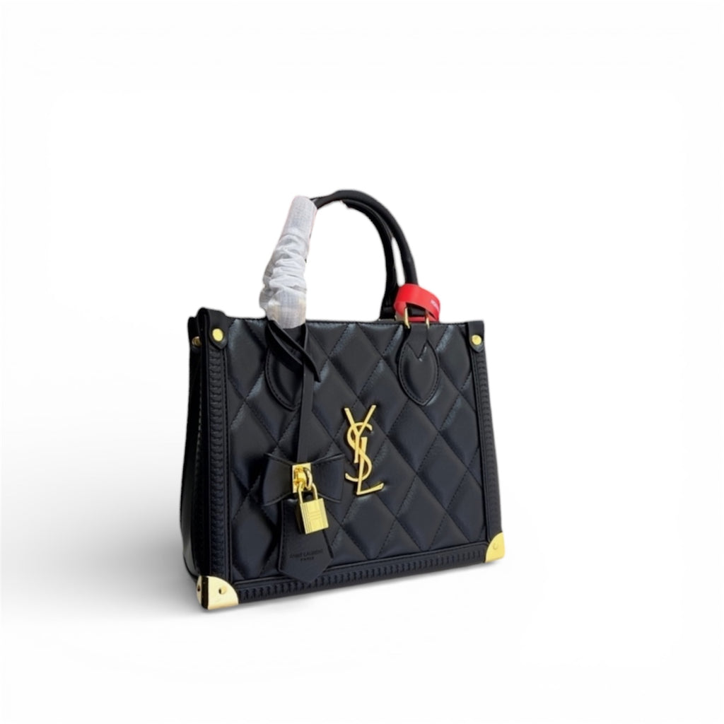 Saint Laurent (YSL) Manhattan Quilted Top Handle Bag
