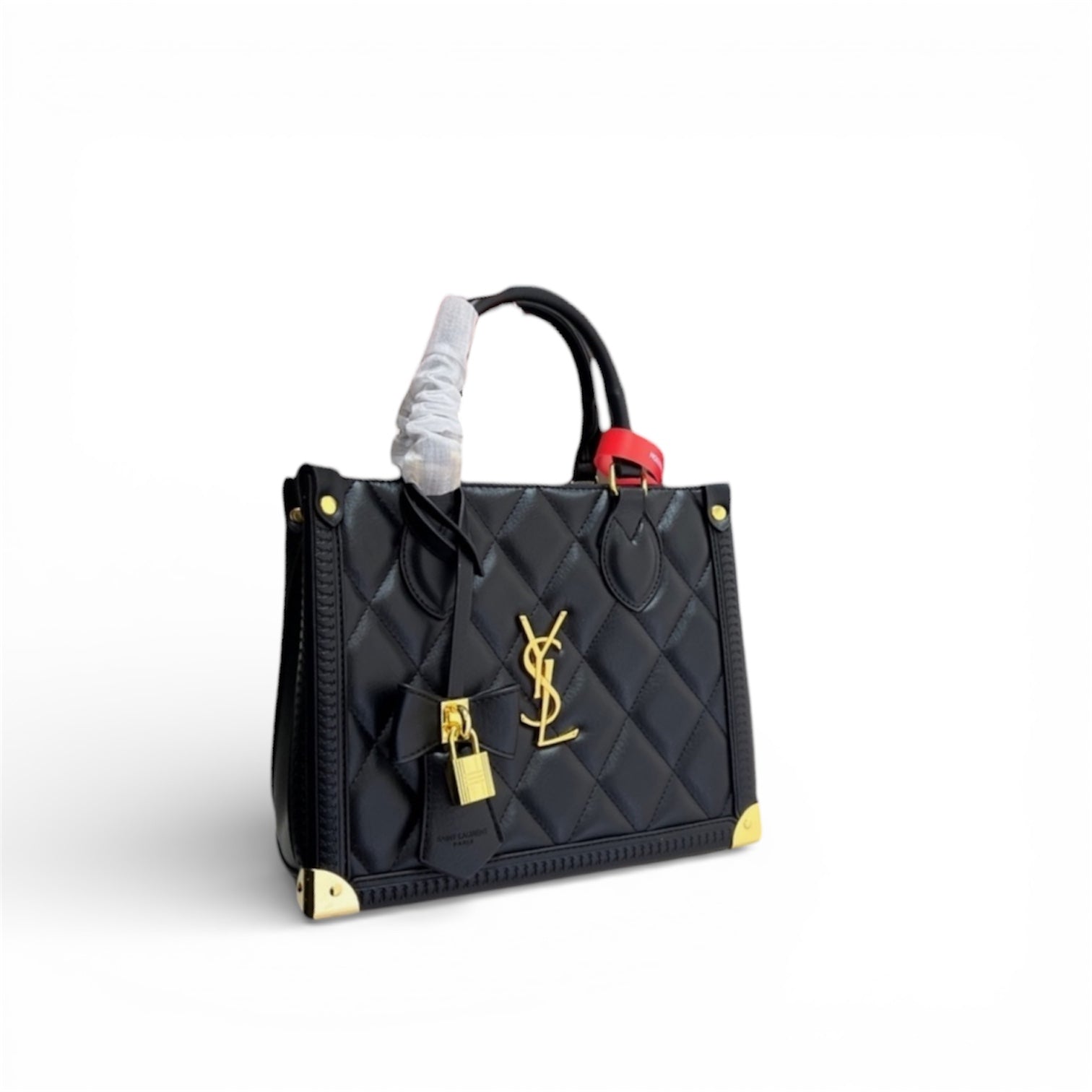 Saint Laurent (YSL) Manhattan Quilted Top Handle Bag