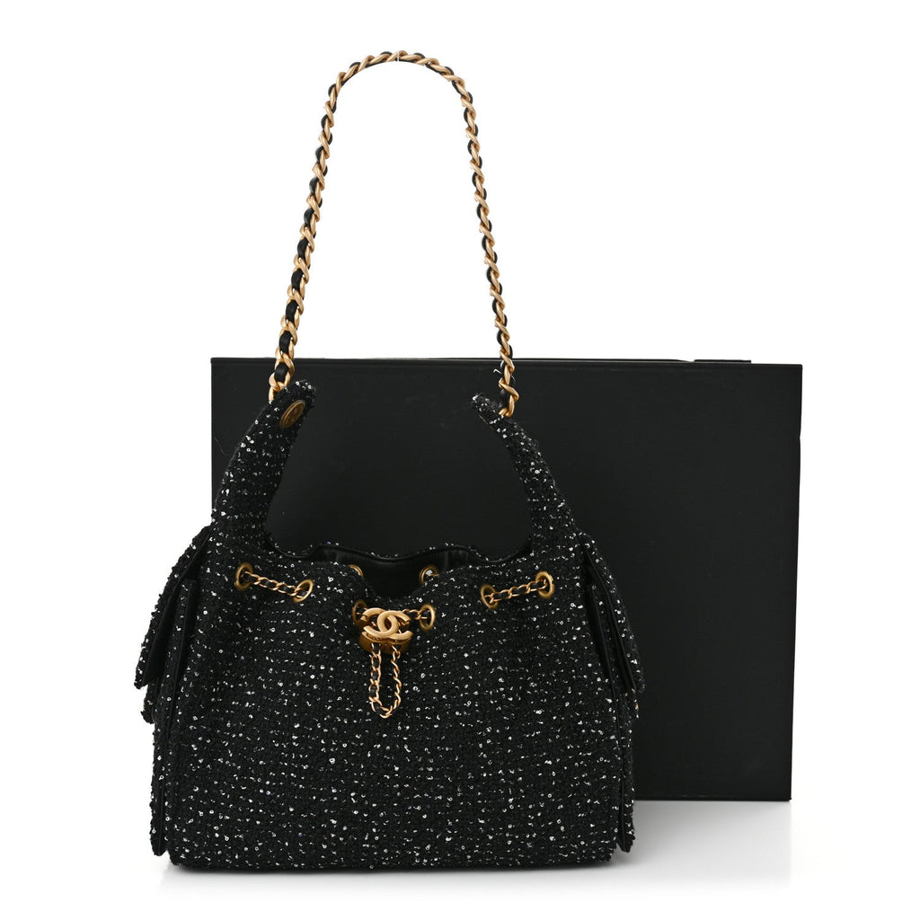 CHANEL 25 Tweed Hobo Bag