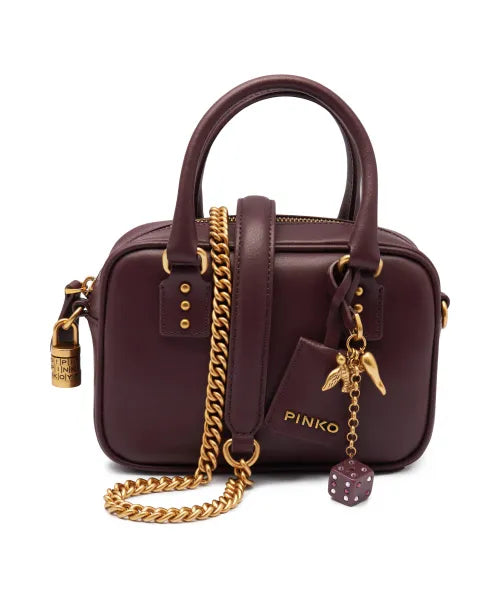 PINKO Leather Shoulder Bag Bowling