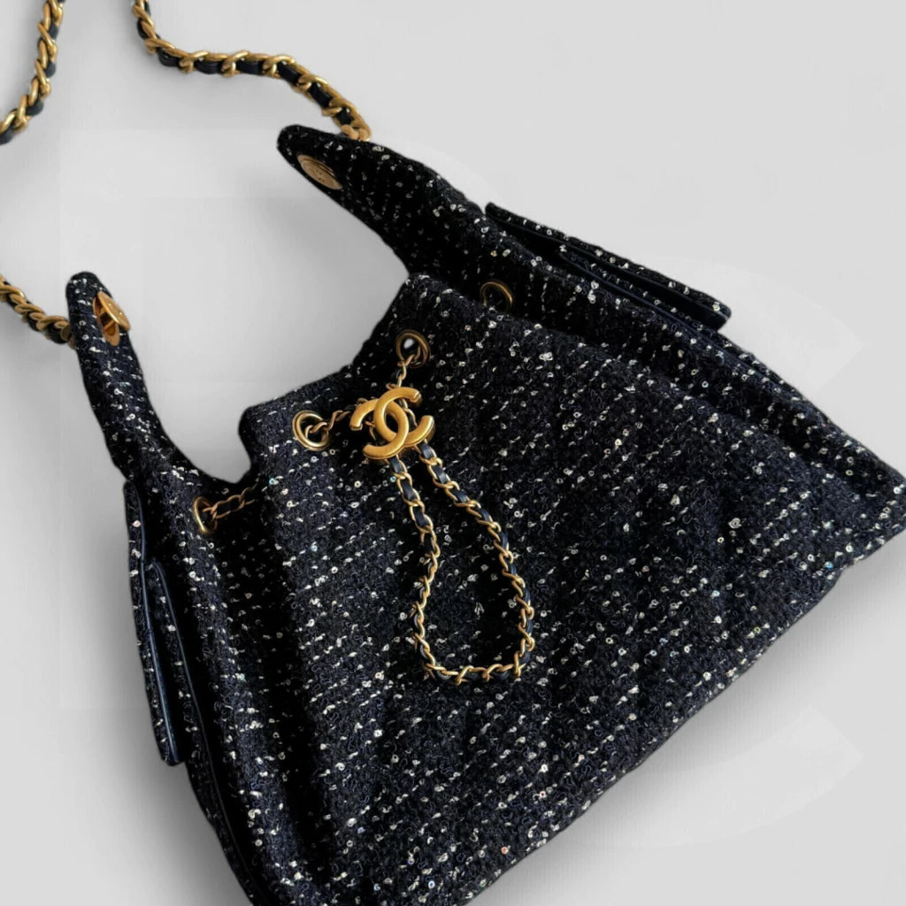 CHANEL 25 Tweed Hobo Bag