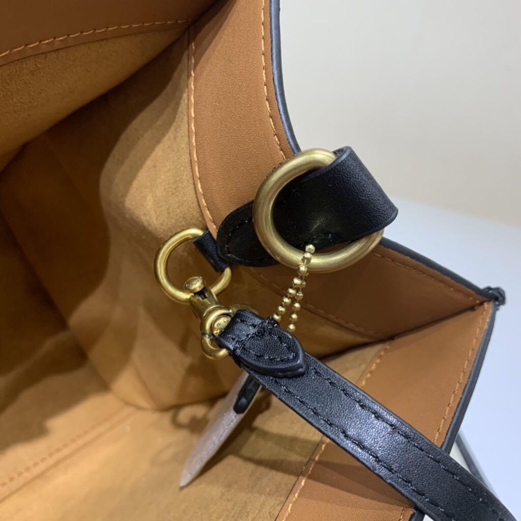 Coach Tote Bag with Removable Pouch & Web Strap