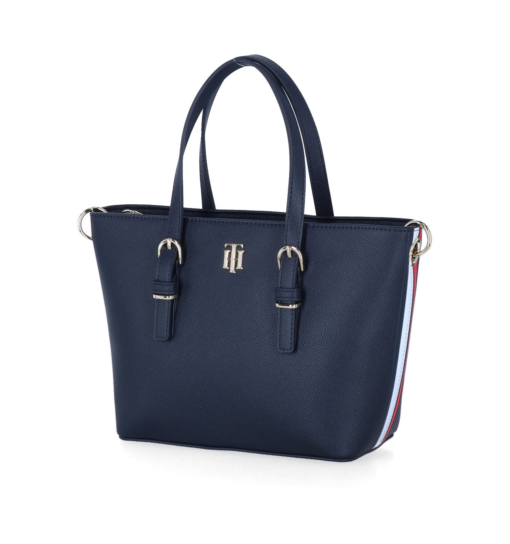 Tommy Hilfiger TH Monogram Buckle Small Tote Bag