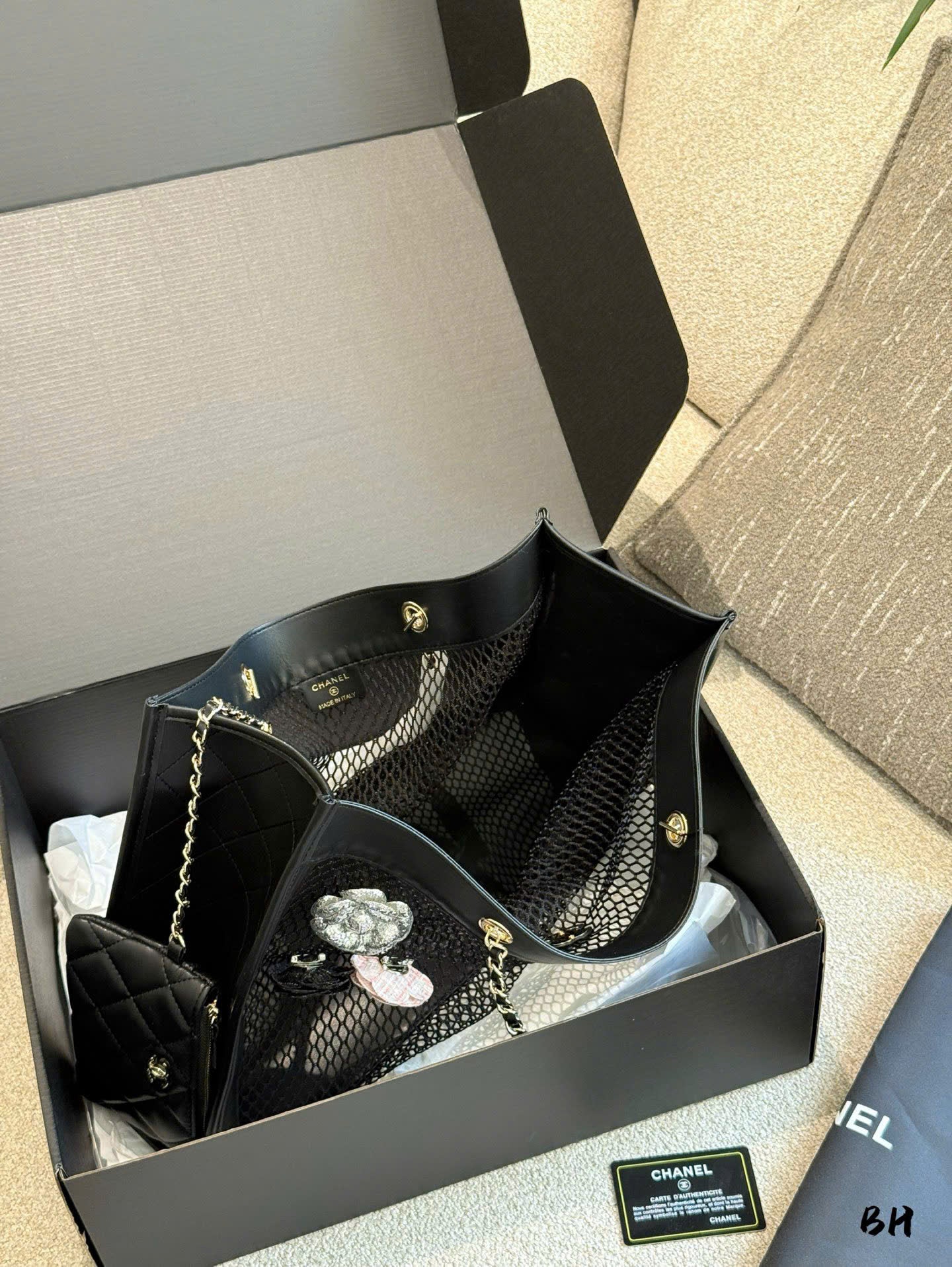 Chanel Mesh Beach Tote Set