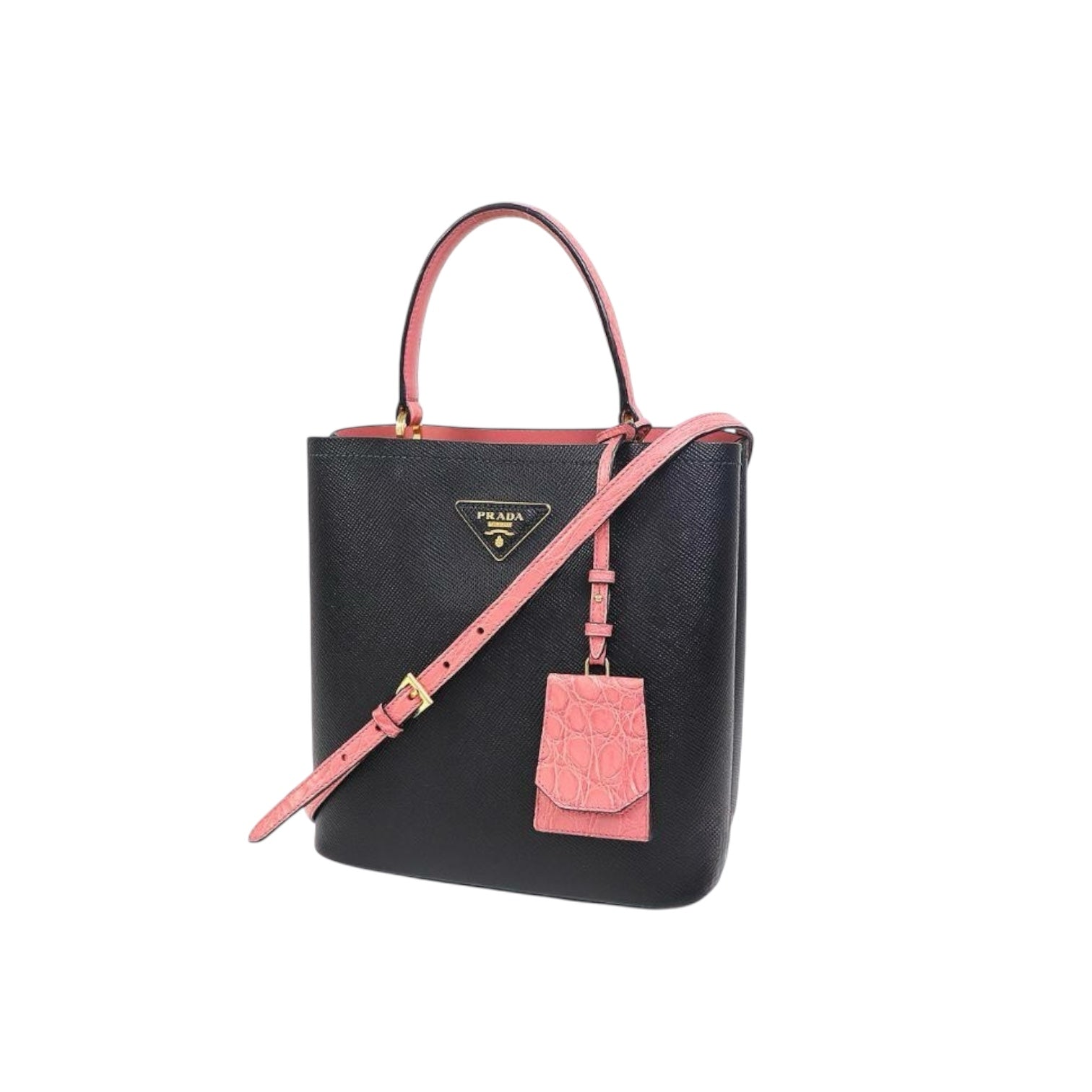 Prada Panier Small Saffiano Leather Bag