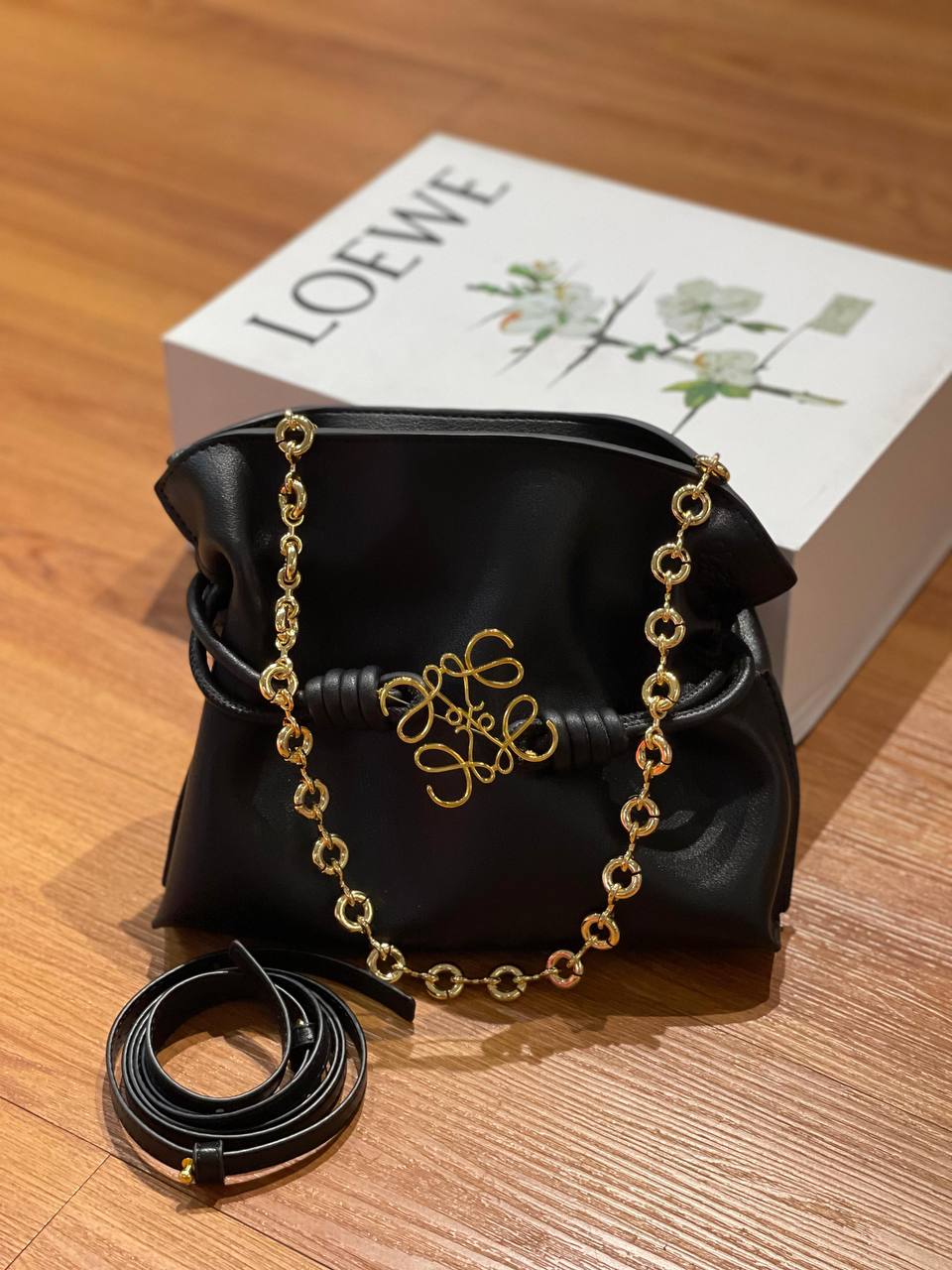 Loewe Anagram Chain Bucket Bag