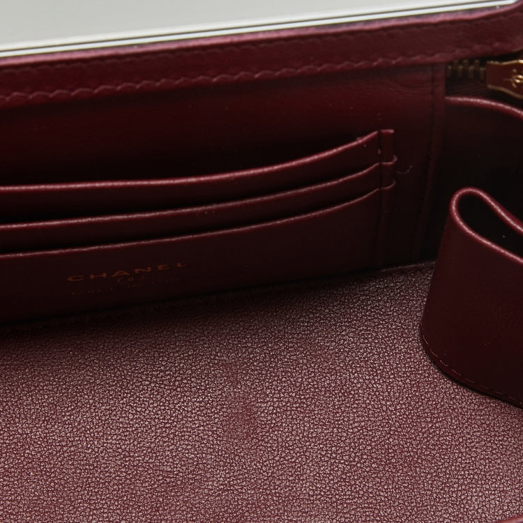 Chanel Black Calfskin Chain Vanity Bag