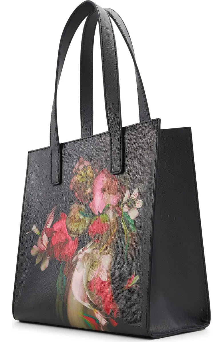 TED BAKER Botanin Icon floral-print woven tote bag