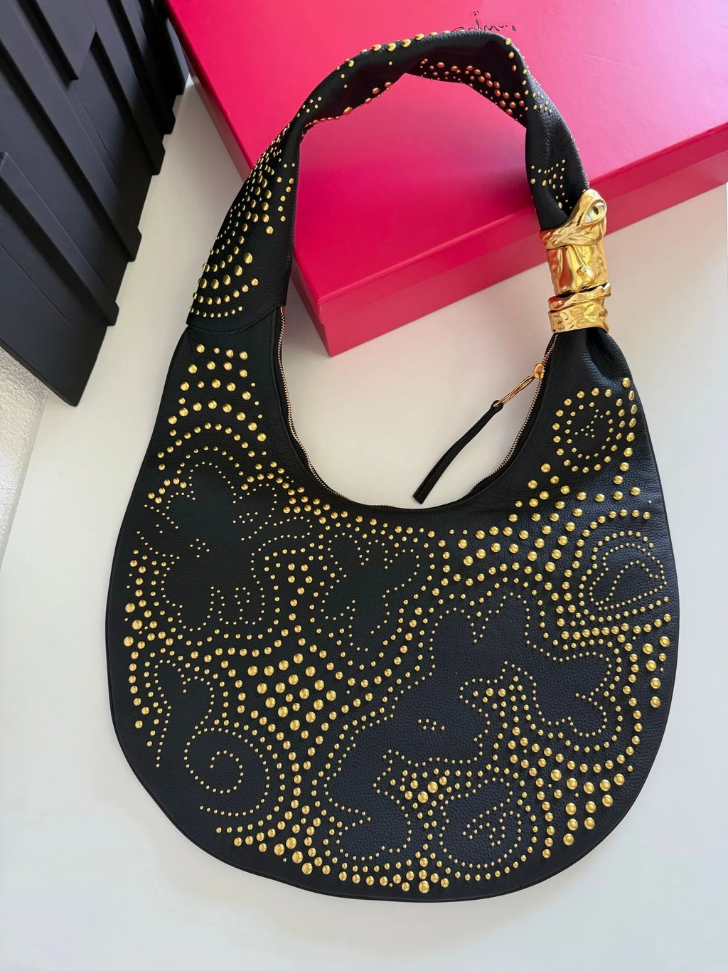 Schiaparelli Studded Shoulder Bag