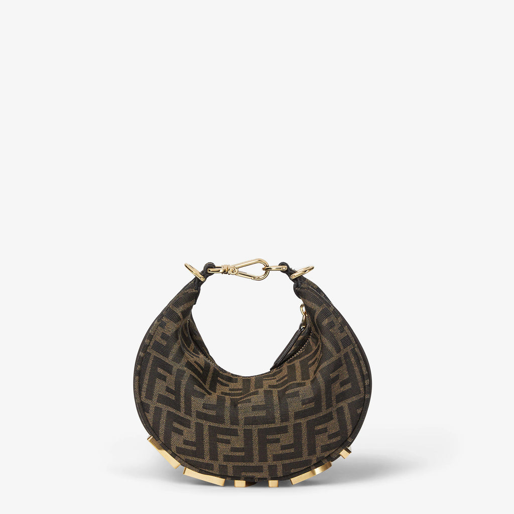 Fendi Mini Croissant FF Logo Bag