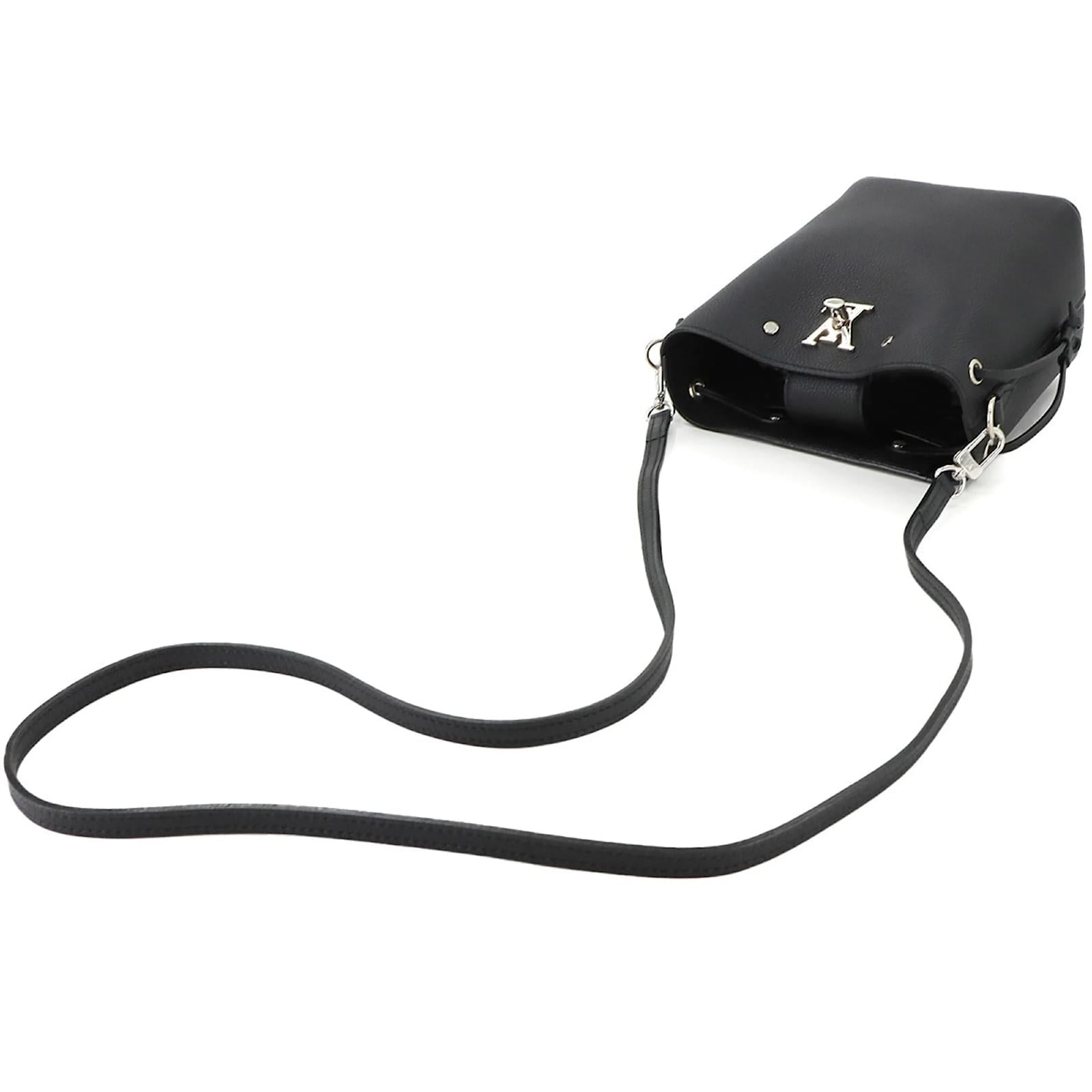 Louis Vuitton Calfskin Nano Lockme Bucket Bag