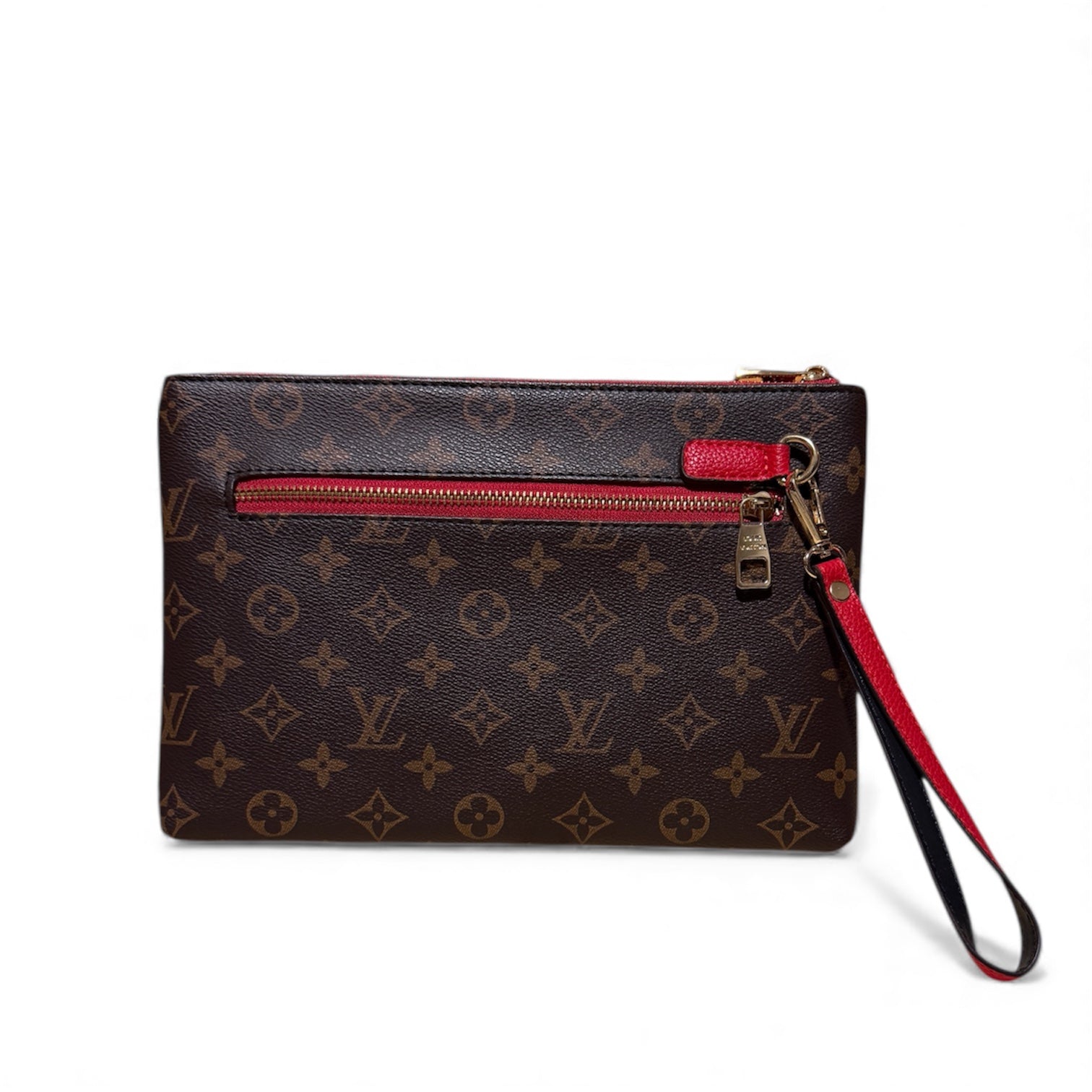 Louis Vuitton Monogram Pochetta – Red Trim
