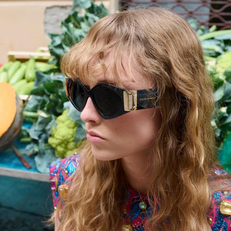 Dolce & Gabbana Devotion Geometric Sunglasses