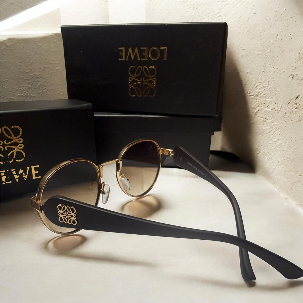 Loewe Anagram Round Gradient Sunglasses