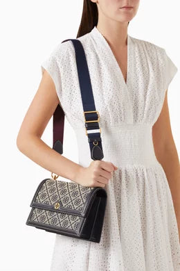 Tory Burch T Monogram Jacquard Crossbody Bag