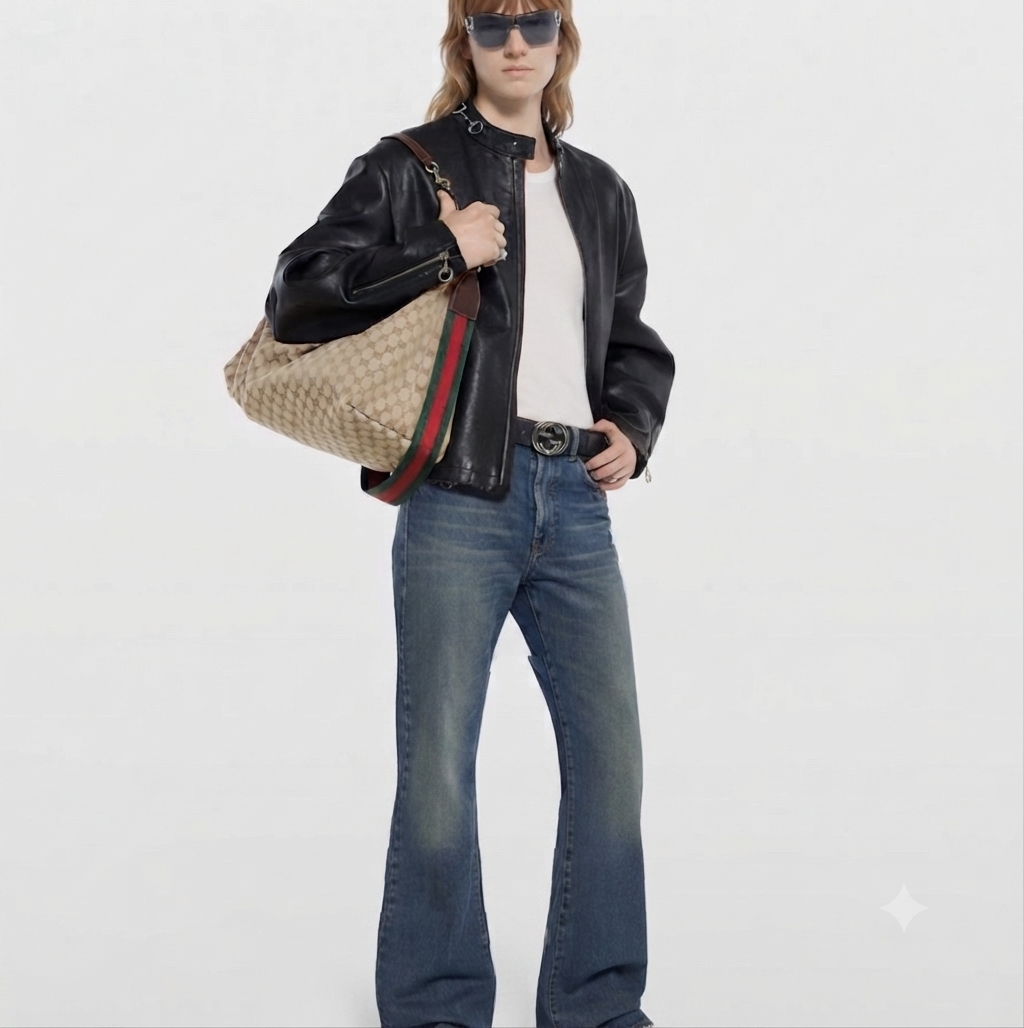 Gucci GG Canvas Large Hobo Bag