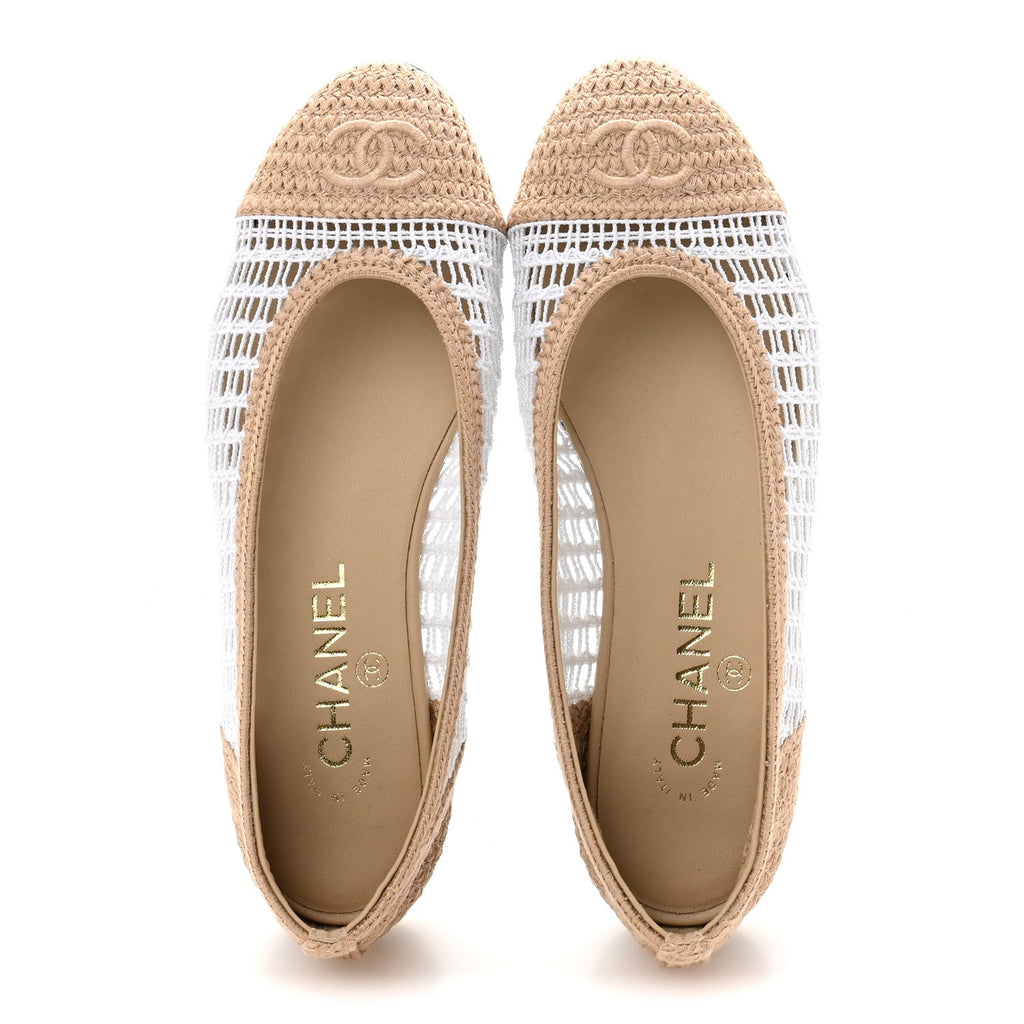 Chanel Crochet Ballet Flats